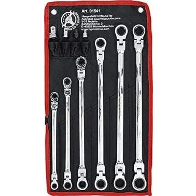 Afbeelding van BGS Diy 91541 Ratel knie ringsleutelset 8 19 mm 10 dlg.