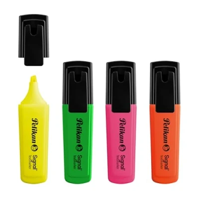 Afbeelding van Pelikan 804707 Textmarker Signal, etui met 4 kleuren