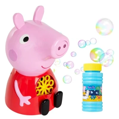 Afbeelding van Peppa Pig Bubble Machine Making Party &amp; Bonus Solution Perfect leuk buitenspeelgoed en binnenspeelgoed House On The Hill Toys