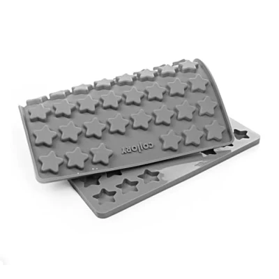 Afbeelding van Collory Bakmat, hondenkoekjes voor middelgrote sterren, 3 cm, lekkernijen, siliconen bakvorm, bonbonvorm, chocoladevorm, hittebestendig, geschikt levensmiddelen en BPA vrij
