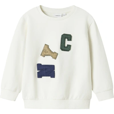 Afbeelding van Name It mini jongens trui NOTUS Cloud Dancer Regular Fit