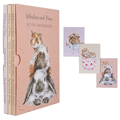 Afbeelding van Set 3 Notebooks Whiskers &amp; Paws Wrendale Designs