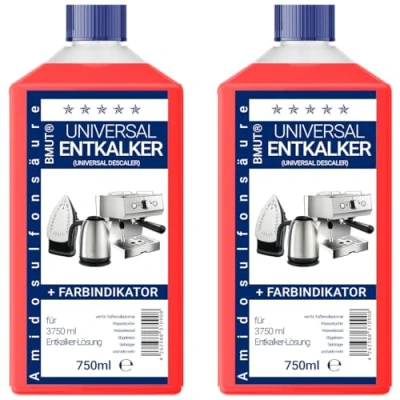 Afbeelding van 2 x 750 ml ontkalker universele concentraat, zoals voor volautomatische koffiemachines, waterkoker etc. 6 ontkalkings/toepassingen van elk 125