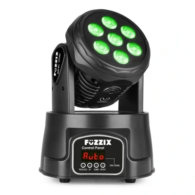 Afbeelding van Fuzzix MHC706 LED moving head wash 7x 6W RGBW LED&#039;s DMX