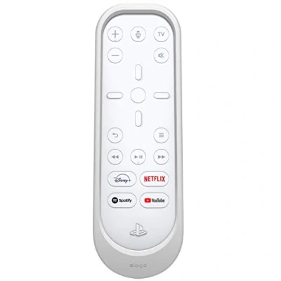Afbeelding van elago Siliconen Hoesje Compatibel met PlayStation 5 Media Remote (Wit)