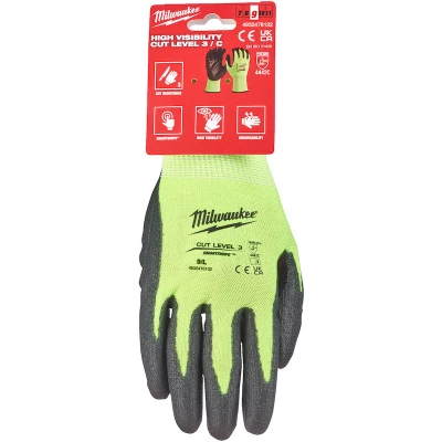 Afbeelding van Milwaukee Accessoires Hi vis werkhandschoenen snijklasse 3/C M/8 1 paar 4932478131