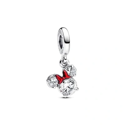 Afbeelding van Pandora 793533C01 Mini Mouse Silhouette Hangende Bedel inStock horloge RoodZilverkleur