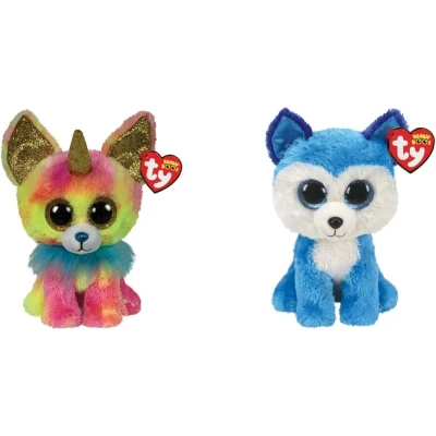 Afbeelding van Ty Knuffel Beanie Boo&quot;;s Yips Chihuahua &amp; Prince Husky