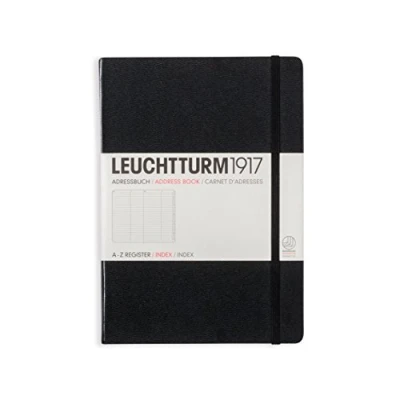 Afbeelding van LEUCHTTURM1917 330862 adresboek medium (A5), hardcover, zwart