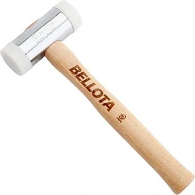 Afbeelding van Bellota 8050 32 nylon hamer met houten handvat, verwisselbare koppen