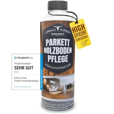 Afbeelding van Urban Forest Houten vloerreiniger &amp; vloerverzorging voor binnen en buiten, verzorging reiniger vloeren, reinigen zoals professionals, met parket, houtvloerverzorging, 1000 ml