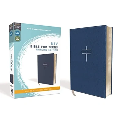 Afbeelding van NIV, Bible for Teens, Thinline Edition, Leathersoft, Blue, Red Letter, Comfort Print