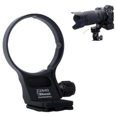 Afbeelding van iShoot Statief Mount Ring Lens Kraag Compatibel met Nikon Nikkor Z 70 180mm F2.8 &amp; 28 400mm F4 8 VR, Ondersteuning Verticale Shoot, Quick Release Plaat Beugel voor Arca Swiss Fit Head Clamp