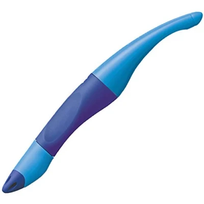 Afbeelding van Ergonomische rollerball voor rechtshandigen STABILO EASYoriginal in donker blauw/licht blauw los exemplaar schrijfkleur (uitwisbaar) inclusief navulling