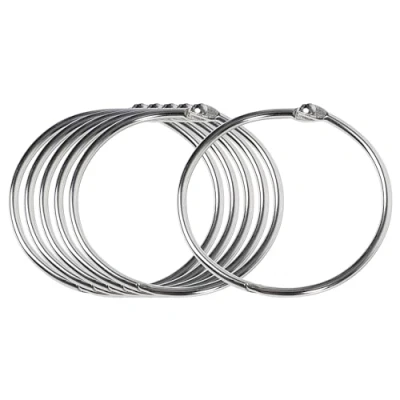 Afbeelding van Sourcingmap veiligheidsringen voor ringbandsystemen, het binden van losse bladen, metaal, 60 mm binnendiameter, 6 stuks