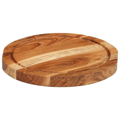 Afbeelding van Hakblok Ø 25x2,5 cm massief acaciahout
