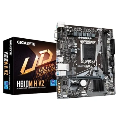 Afbeelding van Gigabyte H610M H V2 moederbord Intel H610 Express LGA 1700 micro ATX