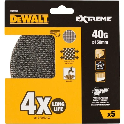 Afbeelding van DeWalt Accessoires Mesh schuurgaas ø150mm K40 DTM8675 QZ