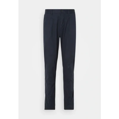 Afbeelding van Marc O&#039;Polo Morot Jogger Pleats Broek, Heren, Maat: 36x34, Dark navy