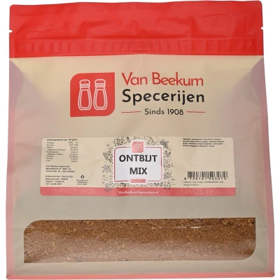 Afbeelding van Van Beekum Specerijen Ontbijt Mix 1 kilo (hersluitbare stazak)