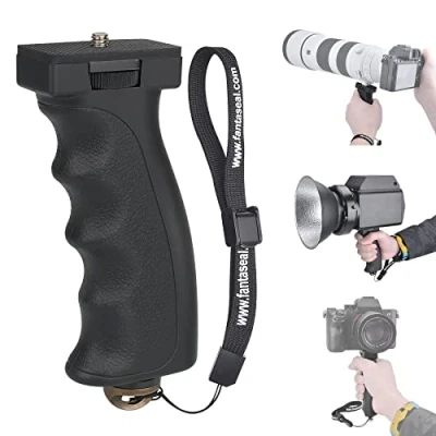 Afbeelding van fantaseal Ergonomische cameragreep Camcorderbevestiging DSLR camera Handheld Stabilisator Handvat Steunbeugel Handvideolamp Zaklamp SelfieStick Compatibel met Nikon Canon Sony enz