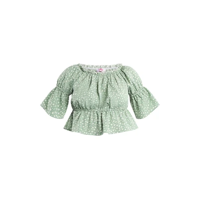 Afbeelding van MYMO Blouse groen / wit