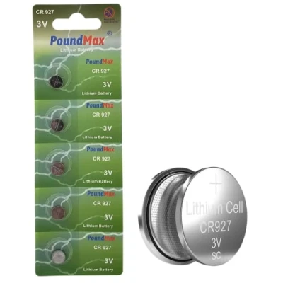 Afbeelding van PoundMax Lithium CR927 knoopcelbatterijen, 3 V, 1 x 5 stuks blister