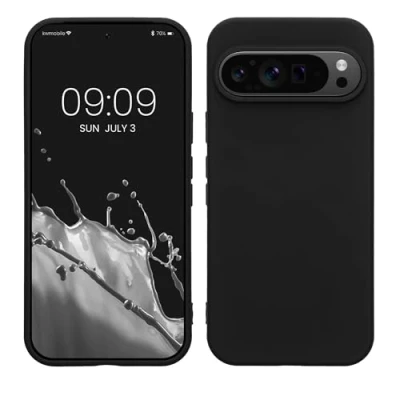 Afbeelding van kwmobile telefoonhoesje geschikt voor Google Pixel 9 / Pro Hoesje smartphone Back cover in zwart