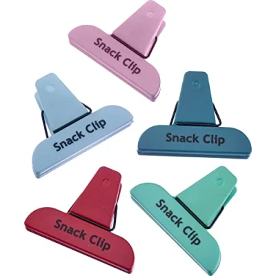 Afbeelding van Westmark Zakclips, 5 stuks, met opdruk &quot;Snack Clip&quot;, kunststof, Fresh, op kleur gesorteerd, 52172270