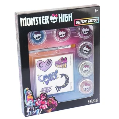 Afbeelding van Nice Group Monster High Glitter Tattoo Set glitterpoeder voor kinderen