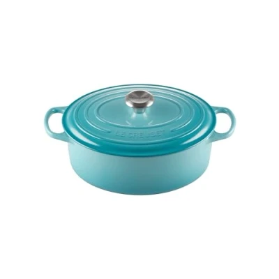 Afbeelding van Braadpan Le Creuset Signature Ovaal Bleu Caraïbes 29 cm