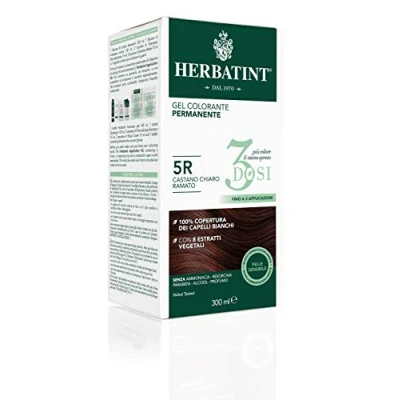 Afbeelding van Herbatint Duurzame kleurgel 3 blikjes 5 R lichtbruin, vertakt, 300 ml