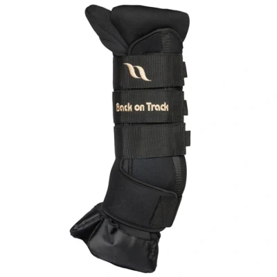 Afbeelding van Back on Track Stalbeschermers Royal Quick Wraps Deluxe Zwart/Zwart