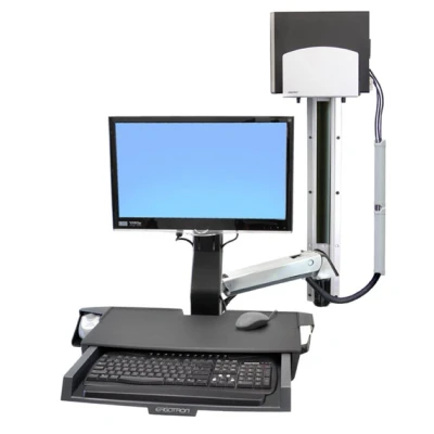 Afbeelding van Ergotron StyleView Sit Stand Combo System Monitorarm Muur