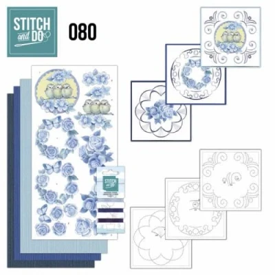 Afbeelding van Stitch and Do 80 Vintage Bloemen