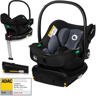 Afbeelding van Lionelo Astrid i Size SET Autostoeltje + Basis voor Autostoel Memory Foam Hoogte instelling van de hoofdsteun 7cm