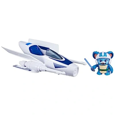 Afbeelding van Star Wars Pilot Jedi Nubs, figuur met schip, schaal 10 cm, speelgoed voor kinderen