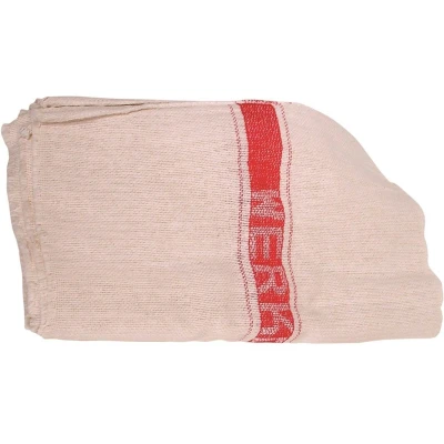Afbeelding van Betra Werkdoek Rode Band Ca. 40x45 Cm Set À 10 0,54 kg Katoen Geschikt voor Algemene Reiniging Binnen en Buitens Huis
