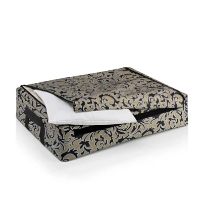 Afbeelding van Reisenthel Storagebox Low Opbergbox 34L Baroque Marble Zwart