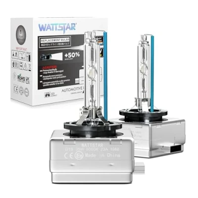 Afbeelding van Wattstar Xenon headlight, D1S, 35W, 8000K, HID bulbs, Brenner, bulb replacement, pack of 2.……