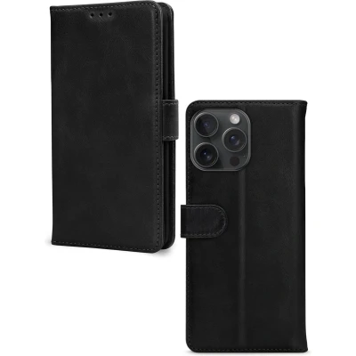Afbeelding van Mobilize Leather Wallet Apple iPhone 15 Pro Max Black