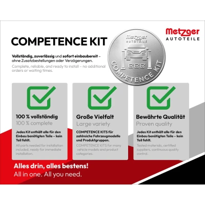 Afbeelding van METZGER KT 2510 Remschijf, trommelrem Achteras Met toebehoren, wielremcilinder RENAULT: Clio II Hatchback (BB, CB) 1.2 16V (BB05, BB0W, BB11