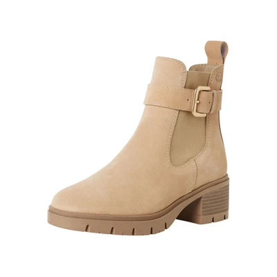 Afbeelding van Tamaris Korte laarzen, Dames, Maat: 39, Beige Schoenen