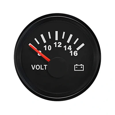 Afbeelding van ELING Voltmeter spanningsmeter 12V 8 16V 52mm(2&quot;) met achtergrondverlichting voor auto SUV Racing