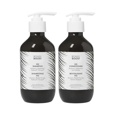 Afbeelding van BONDIBOOST HG Duo shampoo + conditioner [300 ml elk] verbetert het uiterlijk van dunner wordend haar volume hydraterend voedend sulfaat/parabenenvrij, voor dames en heren