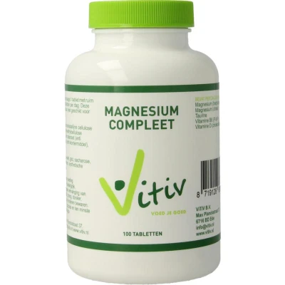 Afbeelding van Vitiv Magnesium complex met taurine 100 tabletten