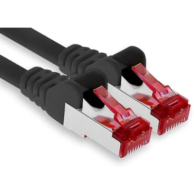 Afbeelding van Cat6 Kabel Ethernet Cable Gigabit LAN Netwerkkabel RJ45 Cat 6 1m zwart 1 stuk