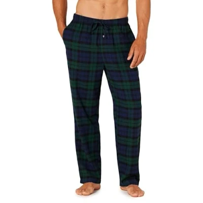 Afbeelding van Amazon Essentials Men&#039;s Flanellen pyjamabroek (verkrijgbaar in grote en lange maten), Donkergroen Marineblauw Geruit, M