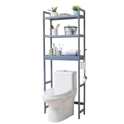 Afbeelding van VEVOR Badkamerplank toilet met 3 niveaus ruimtebesparend