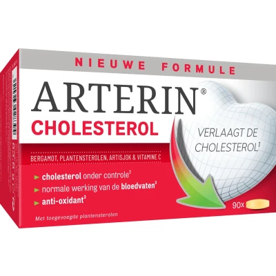 Afbeelding van Arterin® Cholesterol 90 Tab Zonder Rode Gist Rijst/Statines &amp; Goede Tolerantie